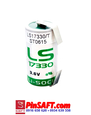 Saft LS17330, Pin Saft LS17330 lithium 3.6v size 2/3A 1800mAh Made in France